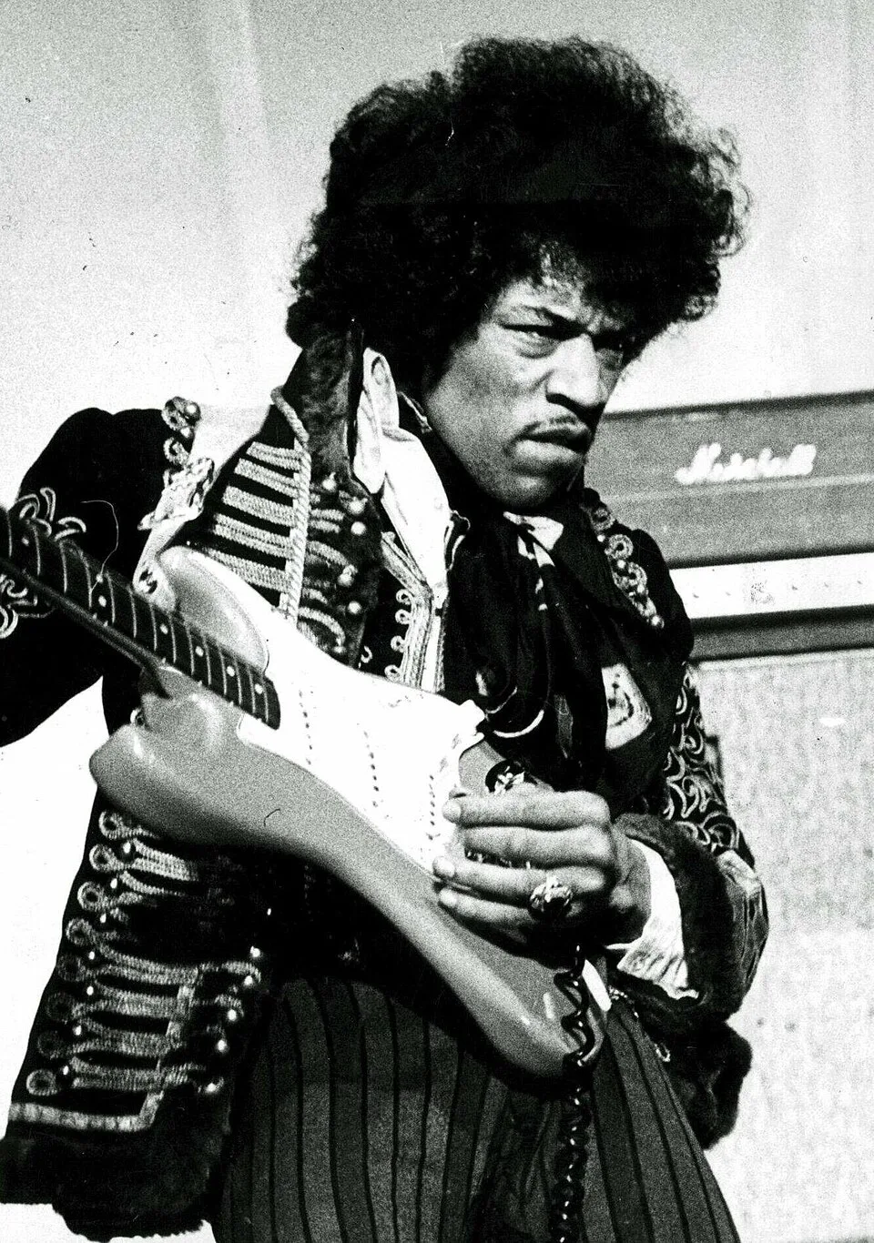Jimi Hendrix at an amusement park in Stockholm on May 24, 1967