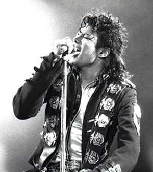 Michael Jackson performing at the Wiener Stadion in Vienna during his 1988 Bad World Tour