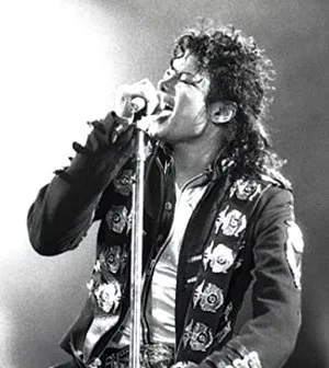 Michael Jackson performing at the Wiener Stadion in Vienna during his 1988 Bad World Tour